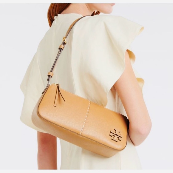 Tory Burch Handbags - Tory Burch Camel Tory Burch McGraw Wedge Shoulder Bag